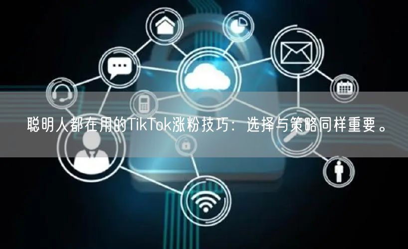 聪明人都在用的TikTok涨粉技巧：选择与策略同样重要。