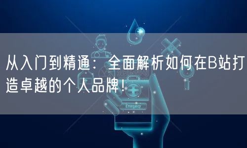 从入门到精通：全面解析如何在B站打造卓越的个人品牌！