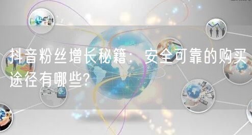 抖音粉丝增长秘籍：安全可靠的购买途径有哪些?