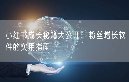 小红书成长秘籍大公开：粉丝增长软件的实用指南